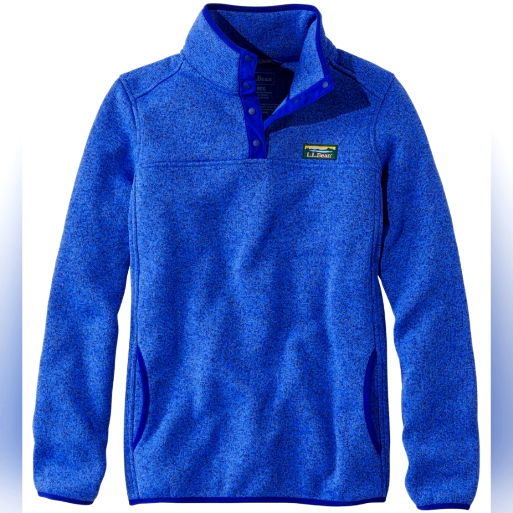 NWT LL Bean sweater fleece pullover M